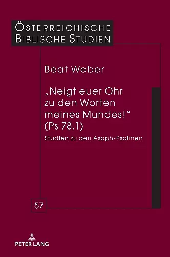 "Neigt Euer Ohr Zu Den Worten Meines Mundes!" (PS 78,1) cover