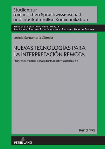Nuevas Tecnologías Para La Interpretación Remota. cover