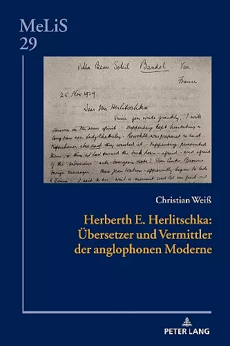 Herberth E. Herlitschka cover