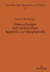 Untersuchungen Zum Urslavischen: Appendix Zur Morphematik cover