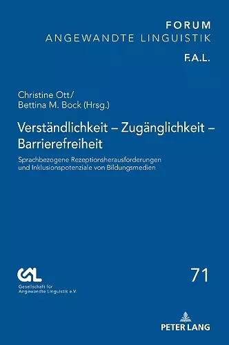 Verstaendlichkeit - Zugaenglichkeit - Barrierefreiheit cover