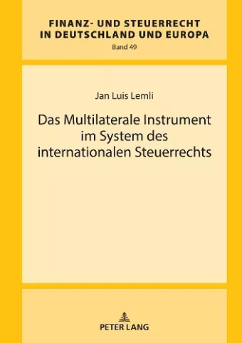 Das Multilaterale Instrument im System des internationalen Steuerrechts cover