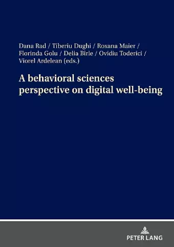 A behavioral sciences perspective on digital well-being cover