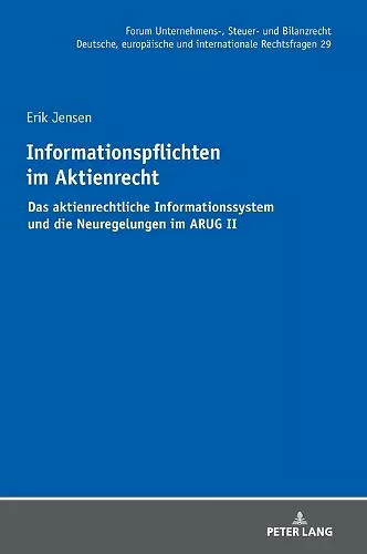 Informationspflichten im Aktienrecht cover