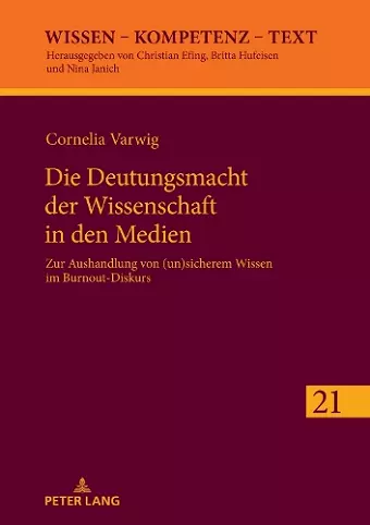 Die Deutungsmacht der Wissenschaft in den Medien cover