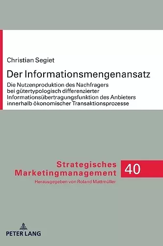 Der Informationsmengenansatz cover