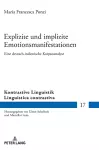 Explizite und implizite Emotionsmanifestationen cover