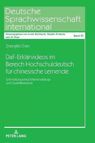 DaF-Erklaervideos im Bereich Hochschuldeutsch fuer chinesische Lernende cover