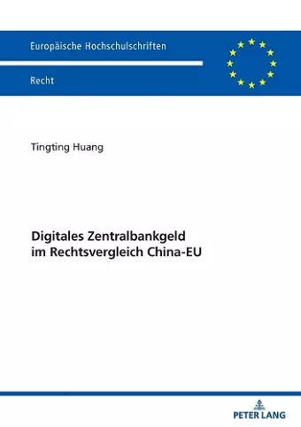Digitales Zentralbankgeld im Rechtsvergleich China-EU cover