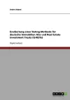 Erarbeitung einer Rating-Methode für deutsche Immobilien AGs und Real Estate Investment Trusts (G-REITs) cover