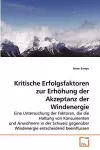 Kritische Erfolgsfaktoren zur Erhöhung der Akzeptanz der Windenergie cover