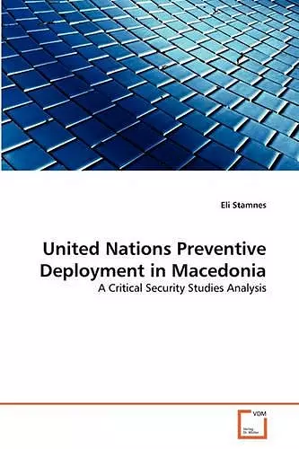 United Nations Preventive Deployment in Macedonia cover