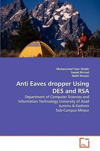 Anti Eaves dropper Using DES and RSA cover