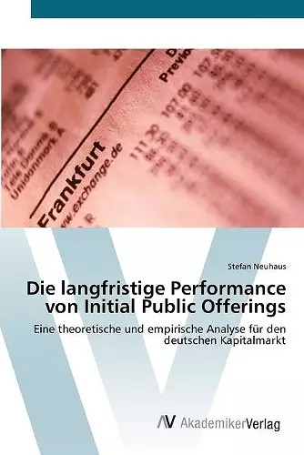 Die langfristige Performance von Initial Public Offerings cover