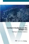 Content Analyses in the WWW Era cover