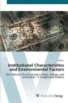 Institutional Characteristics and Environmental Factors cover