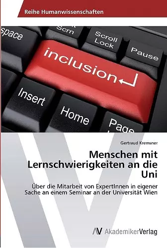 Menschen mit Lernschwierigkeiten an die Uni cover