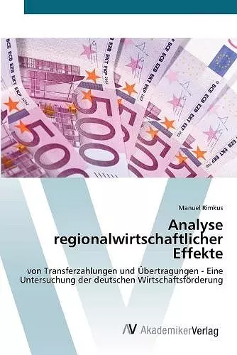 Analyse regionalwirtschaftlicher Effekte cover