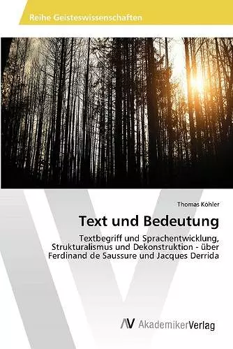 Text und Bedeutung cover