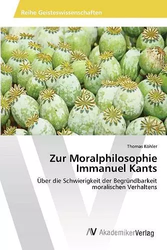 Zur Moralphilosophie Immanuel Kants cover