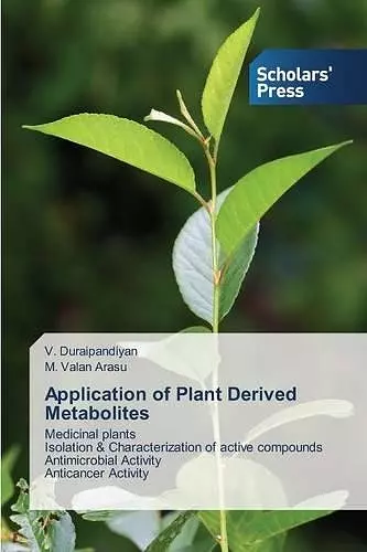 Application of Plant Derived Metabolites cover