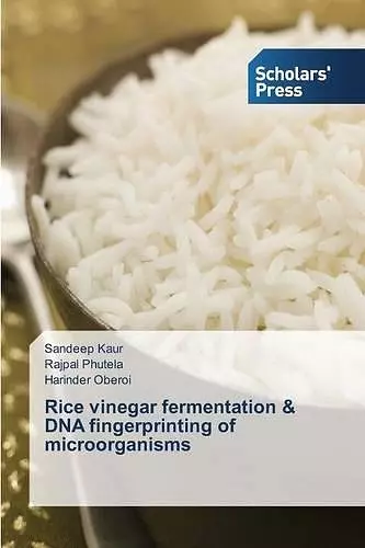 Rice vinegar fermentation & DNA fingerprinting of microorganisms cover