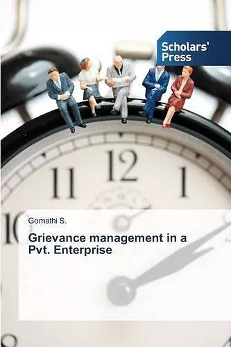 Grievance management in a Pvt. Enterprise cover