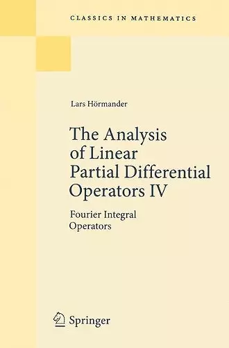 The Analysis of Linear Partial Differential Operators IV cover