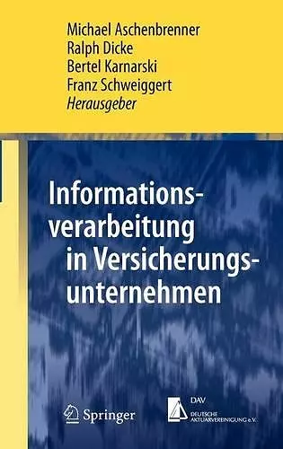 Informationsverarbeitung in Versicherungsunternehmen cover
