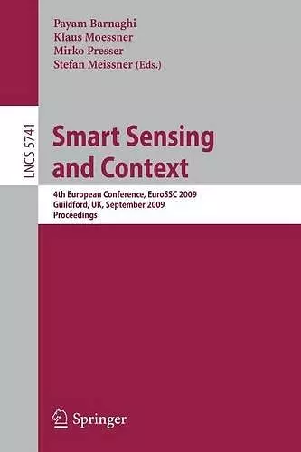 Smart Sensing and Context cover