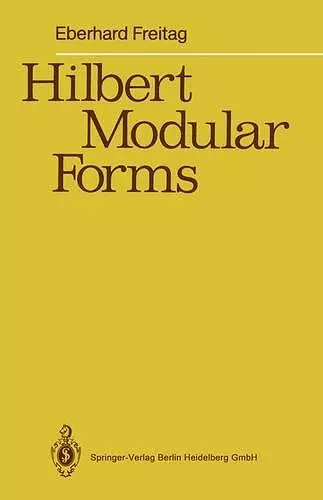 Hilbert Modular Forms cover