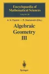 Algebraic Geometry III cover