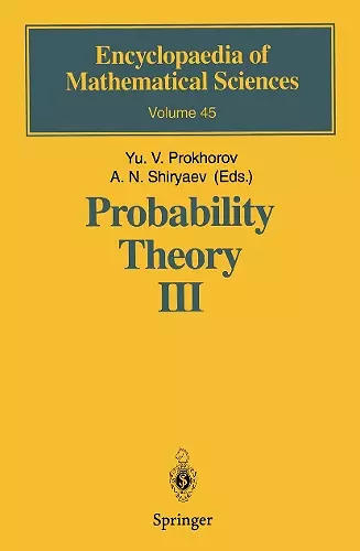 Probability Theory III cover