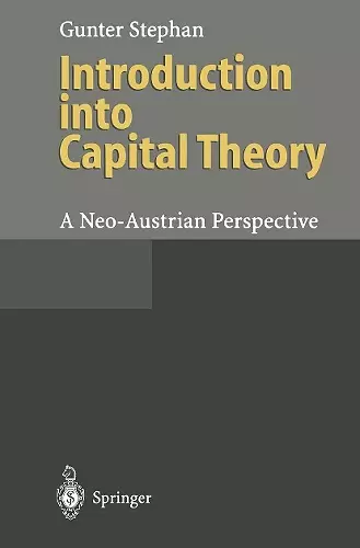 Introduction into Capital Theory cover