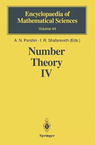 Number Theory IV cover