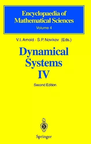 Dynamical Systems IV cover