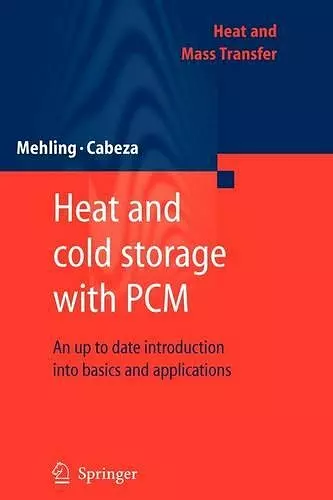 Heat and cold storage with PCM cover