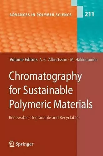 Chromatography for Sustainable Polymeric Materials cover