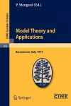 Model Theory and Applications cover