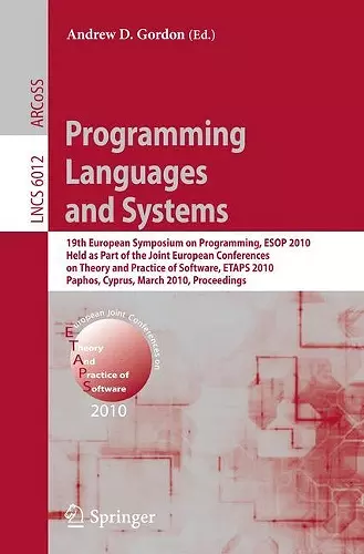 Programming Languages and Systems cover