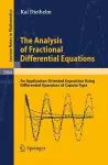 The Analysis of Fractional Differential Equations cover