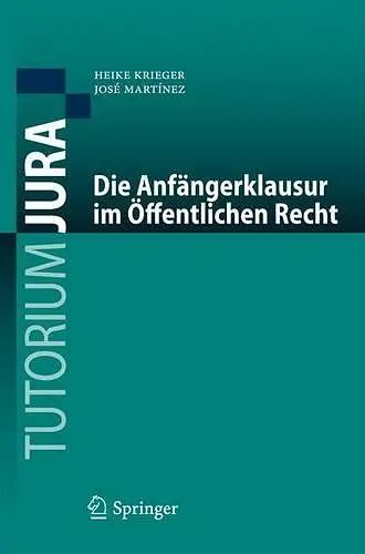 Die Anfängerklausur im Öffentlichen Recht cover