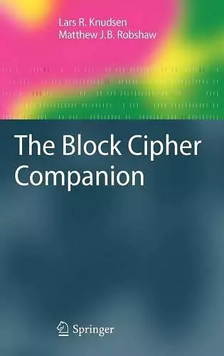 The Block Cipher Companion cover