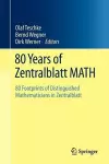 80 Years of Zentralblatt MATH cover