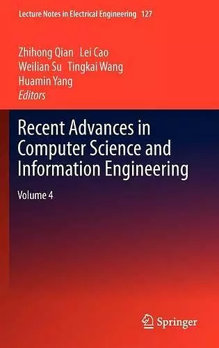 Recent Advances in Computer Science and Information Engineering cover