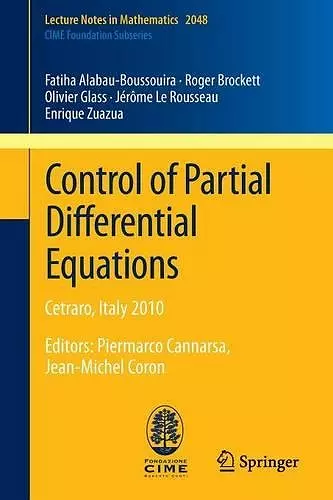 Control of Partial Differential Equations cover