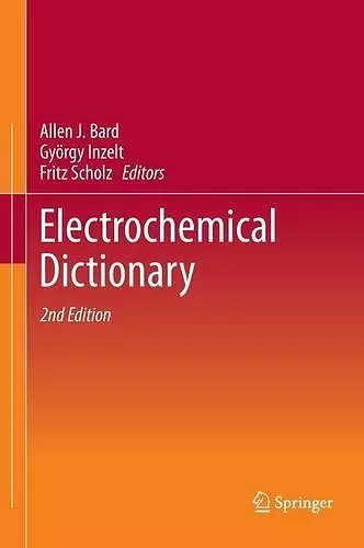 Electrochemical Dictionary cover