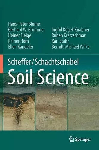 Scheffer/Schachtschabel Soil Science cover