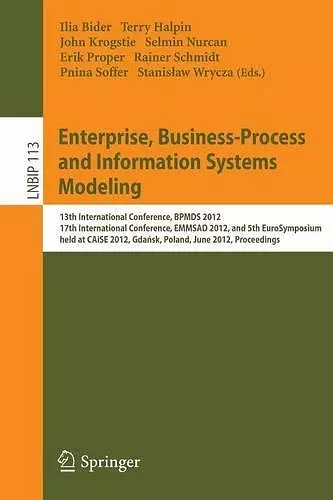 Enterprise, Business-Process and Information Systems Modeling cover