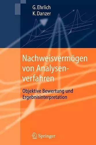 Nachweisvermögen von Analysenverfahren cover